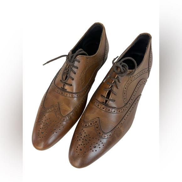 A. Testoni brown lace up drress shoes men - Picture 2 of 8